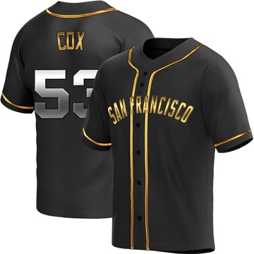 Black Golden Replica Jonah Cox Youth San Francisco Giants Alternate Jersey