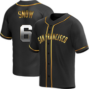 Black Golden Replica J.t. Snow Youth San Francisco Giants Alternate Jersey