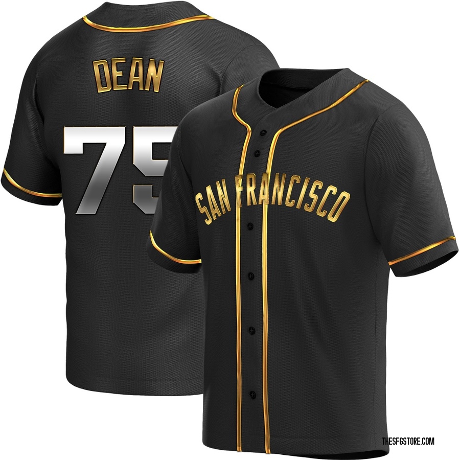 Black Golden Replica Justin Dean Youth San Francisco Giants Alternate Jersey