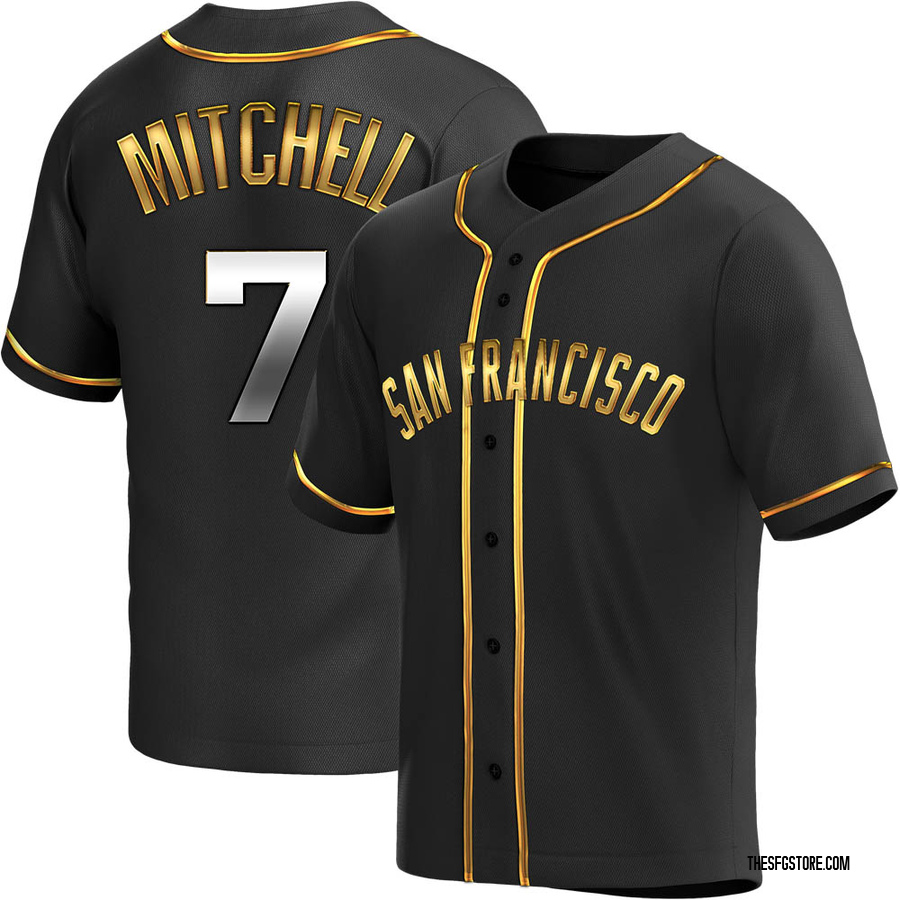 Black Golden Replica Kevin Mitchell Men's San Francisco Giants Alternate Jersey