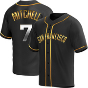 Black Golden Replica Kevin Mitchell Youth San Francisco Giants Alternate Jersey