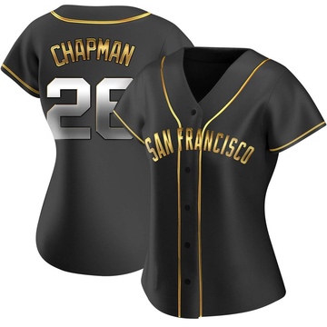 Black Golden Replica Matt Chapman Women's San Francisco Giants Alternate Jersey