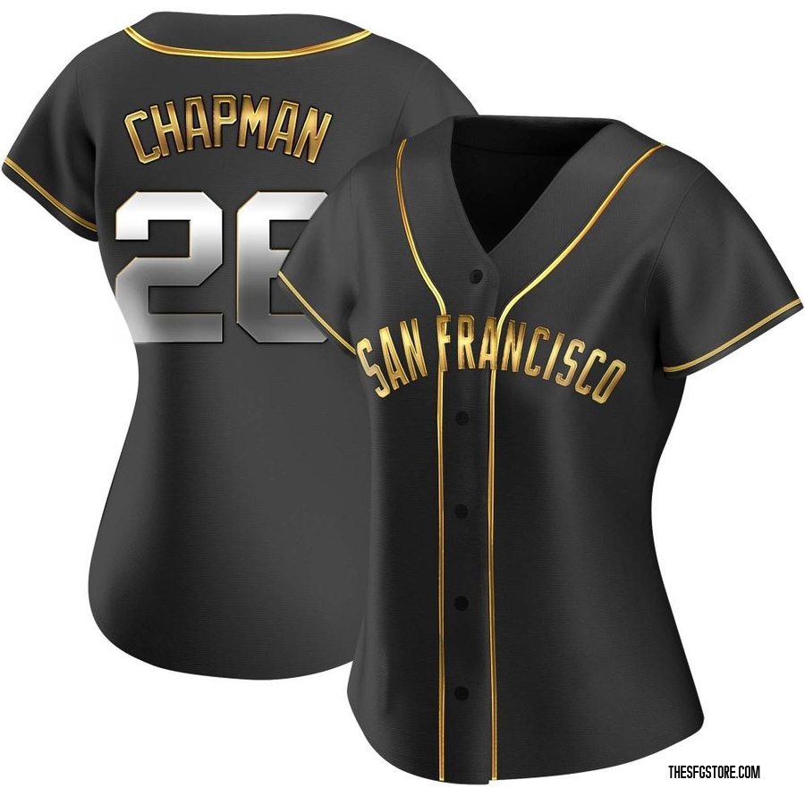 Black Golden Replica Matt Chapman Women's San Francisco Giants Alternate Jersey