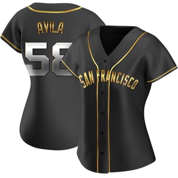 Black Golden Replica Nick Avila Women's San Francisco Giants Alternate Jersey