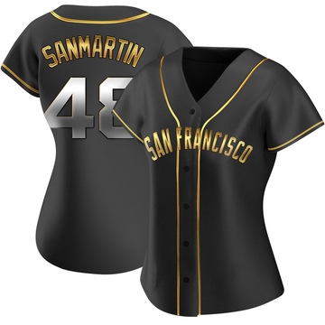Black Golden Replica Reiver Sanmartin Women's San Francisco Giants Alternate Jersey