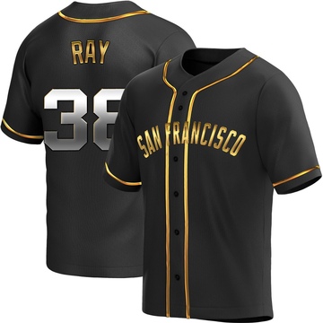 Black Golden Replica Robbie Ray Men's San Francisco Giants Alternate Jersey