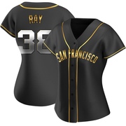 Black Golden Replica Robbie Ray Women's San Francisco Giants Alternate Jersey