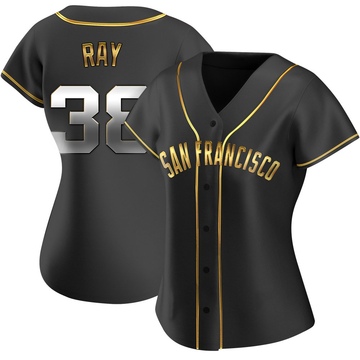 Black Golden Replica Robbie Ray Women's San Francisco Giants Alternate Jersey