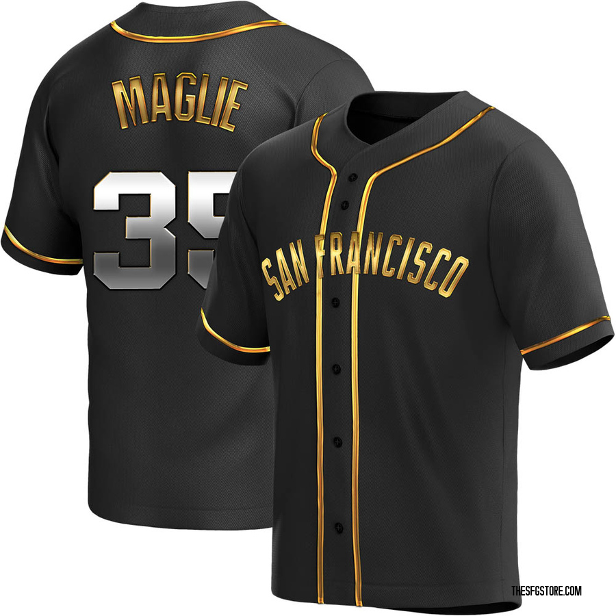 Black Golden Replica Sal Maglie Youth San Francisco Giants Alternate Jersey