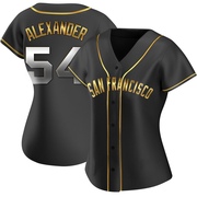 Black Golden Replica Scott Alexander Women's San Francisco Giants Alternate Jersey