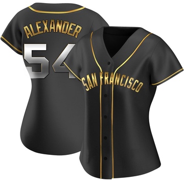 Black Golden Replica Scott Alexander Women's San Francisco Giants Alternate Jersey
