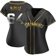 Black Golden Replica Sean Hjelle Women's San Francisco Giants Alternate Jersey
