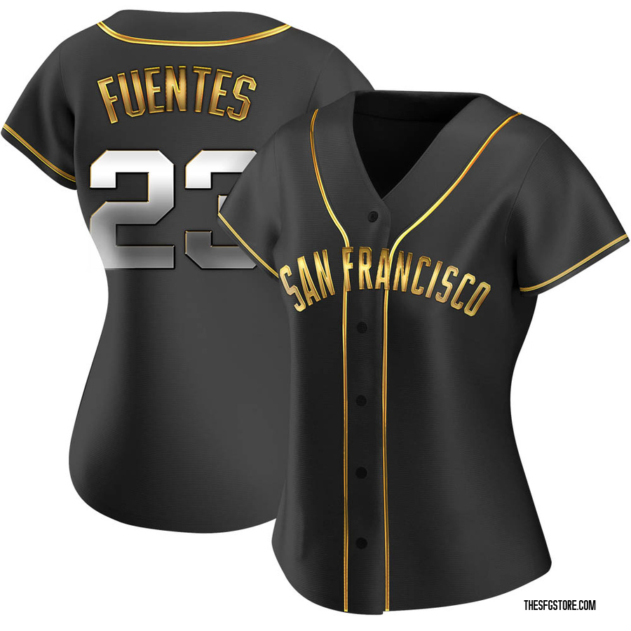 Black Golden Replica Tito Fuentes Women's San Francisco Giants Alternate Jersey