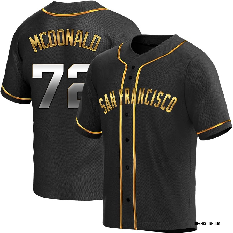 Black Golden Replica Trevor McDonald Youth San Francisco Giants Alternate Jersey