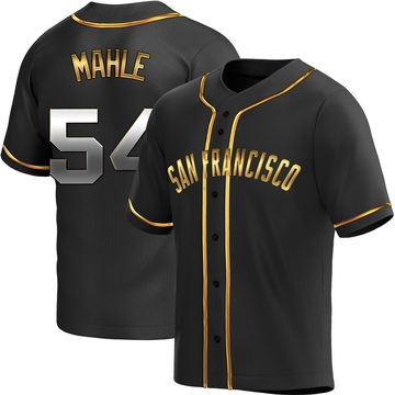 Black Golden Replica Tyler Mahle Youth San Francisco Giants Alternate Jersey