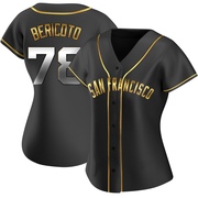 Black Golden Replica Victor Bericoto Women's San Francisco Giants Alternate Jersey