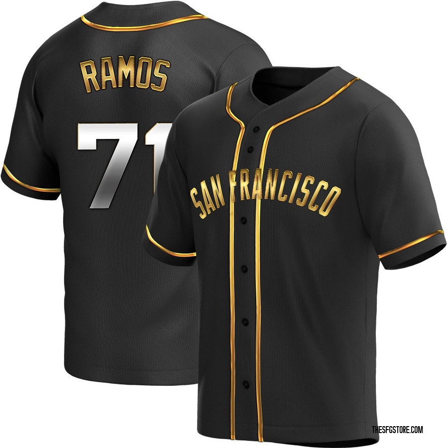 Black Golden Replica Wilkin Ramos Men's San Francisco Giants Alternate Jersey