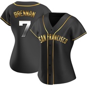 Black Golden Replica Will Brennan Women's San Francisco Giants Alternate Jersey