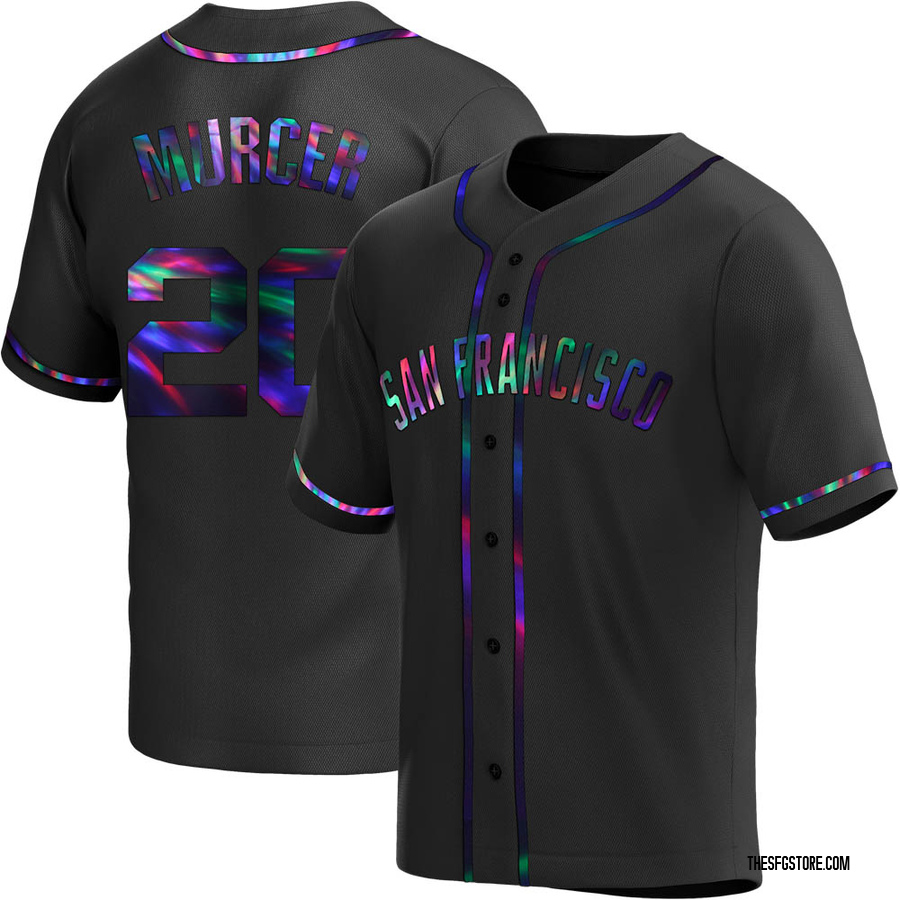 Black Holographic Replica Bobby Murcer Men's San Francisco Giants Alternate Jersey