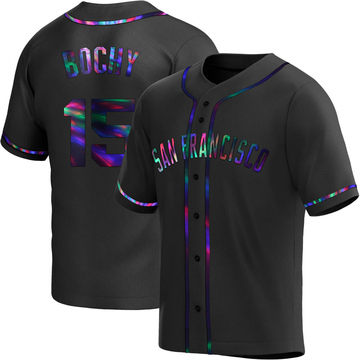 Black Holographic Replica Bruce Bochy Youth San Francisco Giants Alternate Jersey