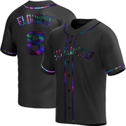 Black Holographic Replica Bryce Eldridge Youth San Francisco Giants Alternate Jersey