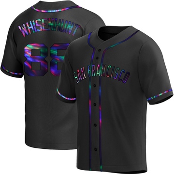 Black Holographic Replica Carson Whisenhunt Youth San Francisco Giants Alternate Jersey