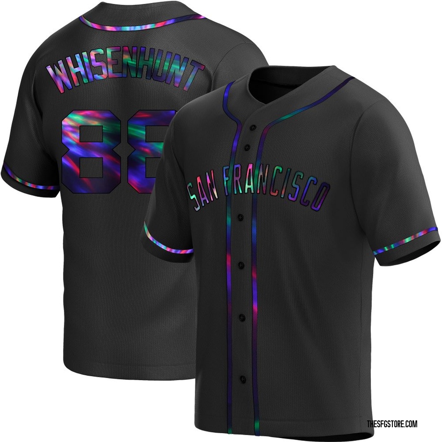 Black Holographic Replica Carson Whisenhunt Youth San Francisco Giants Alternate Jersey