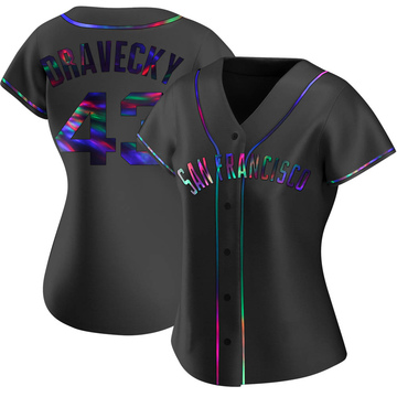 Black Holographic Replica Dave Dravecky Women's San Francisco Giants Alternate Jersey