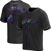 Black Holographic Replica Don Mcmahon Youth San Francisco Giants Alternate Jersey