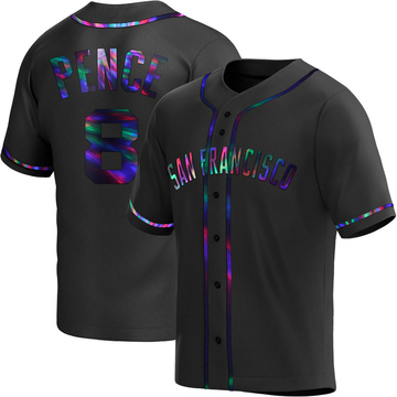 Black Holographic Replica Hunter Pence Men's San Francisco Giants Alternate Jersey