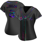 Black Holographic Replica Joe Morgan Women's San Francisco Giants Alternate Jersey
