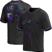 Black Holographic Replica Joey Lucchesi Men's San Francisco Giants Alternate Jersey