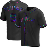 Black Holographic Replica Matt Williams Men's San Francisco Giants Alternate Jersey