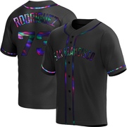 Black Holographic Replica Randy Rodriguez Men's San Francisco Giants Alternate Jersey