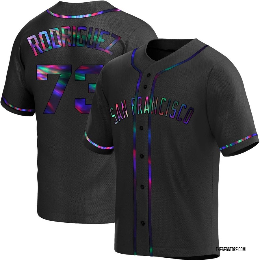 Black Holographic Replica Randy Rodriguez Men's San Francisco Giants Alternate Jersey