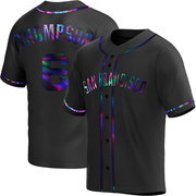 Black Holographic Replica Robby Thompson Men's San Francisco Giants Alternate Jersey