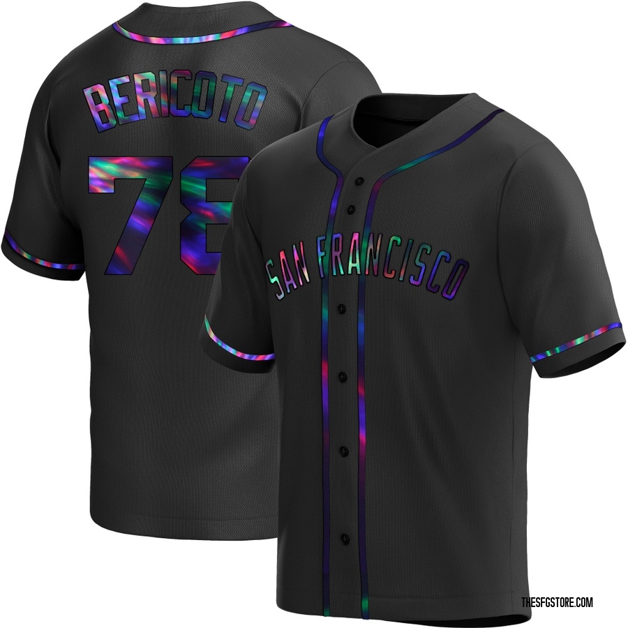 Black Holographic Replica Victor Bericoto Youth San Francisco Giants Alternate Jersey