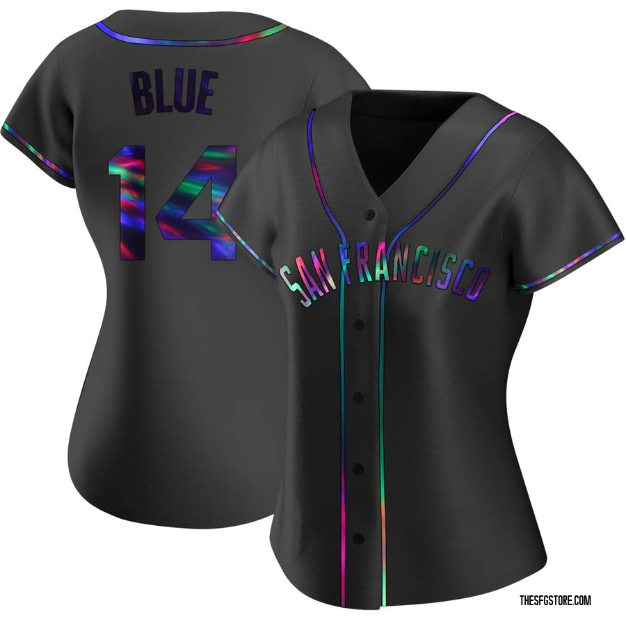 Black Holographic Replica Vida Blue Women's San Francisco Giants Alternate Jersey