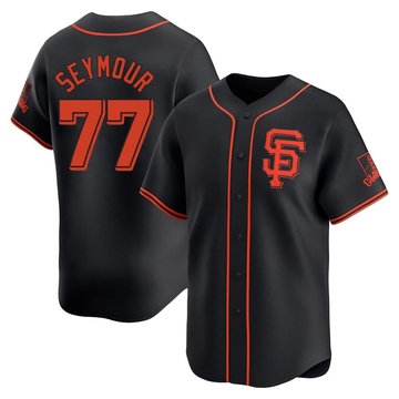 Black Limited Carson Seymour Men's San Francisco Giants Alternate Jersey