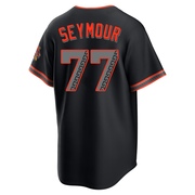 Black Limited Carson Seymour Youth San Francisco Giants Alternate Stadium Jersey