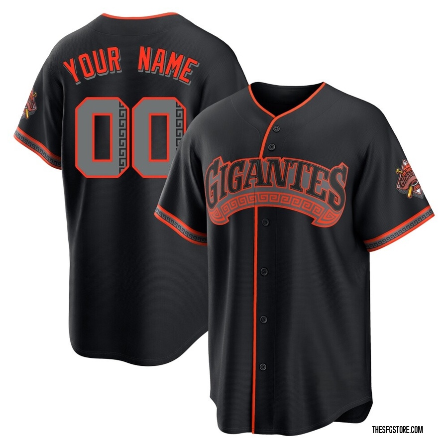 Black Limited Custom Men's San Francisco Giants Alternate Stadium Jersey
