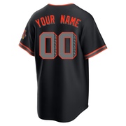 Black Limited Custom Youth San Francisco Giants Alternate Stadium Jersey