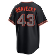 Black Limited Dave Dravecky Men's San Francisco Giants Alternate Stadium Jersey