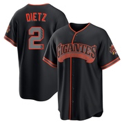 Black Limited Dick Dietz Youth San Francisco Giants Alternate Stadium Jersey