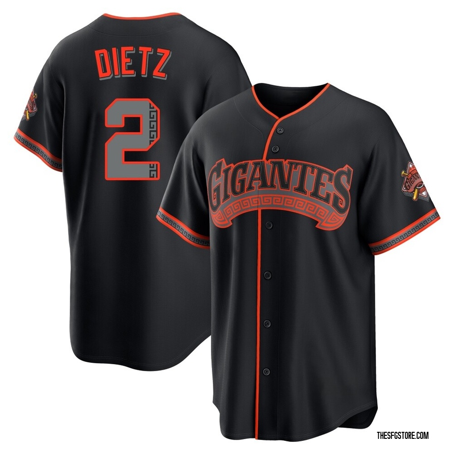 Black Limited Dick Dietz Youth San Francisco Giants Alternate Stadium Jersey