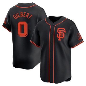 Black Limited Drew Gilbert Men's San Francisco Giants Alternate Jersey