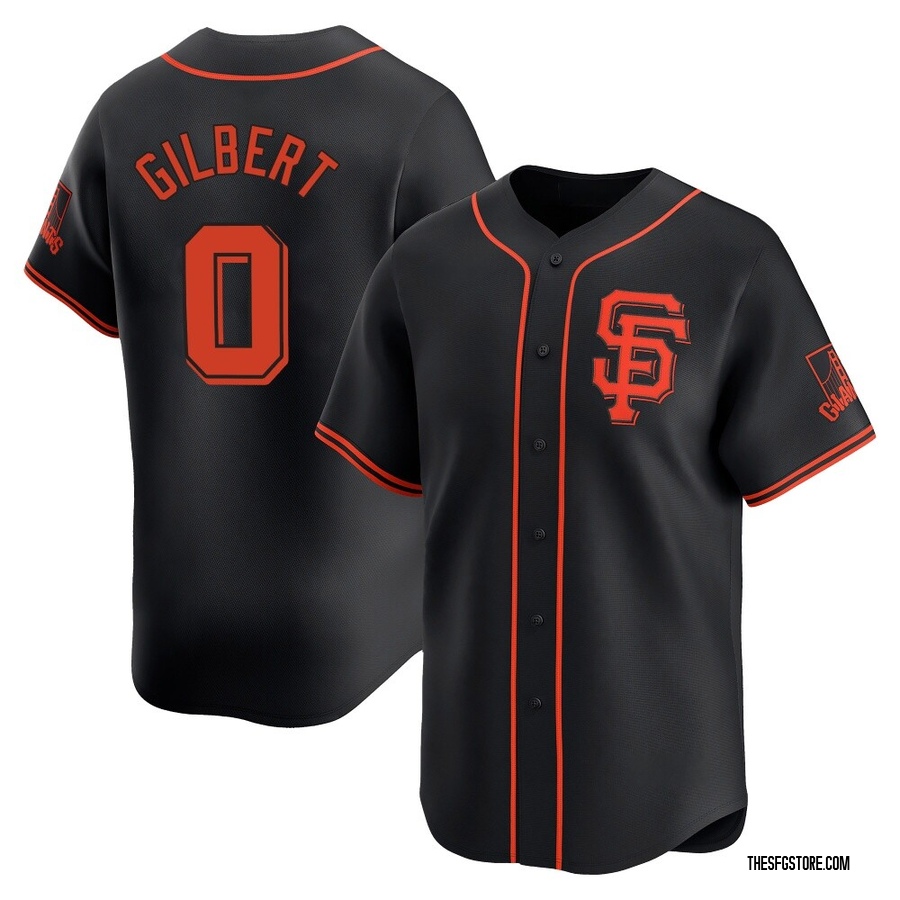 Black Limited Drew Gilbert Youth San Francisco Giants Alternate Jersey