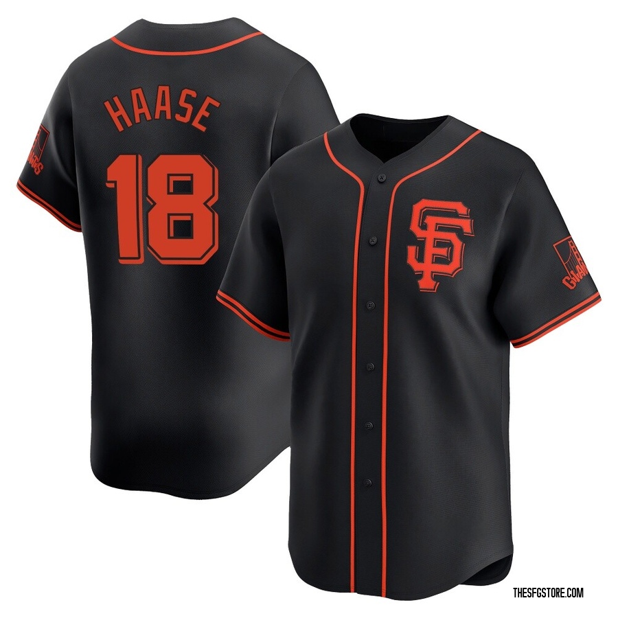 Black Limited Eric Haase Men's San Francisco Giants Alternate Jersey