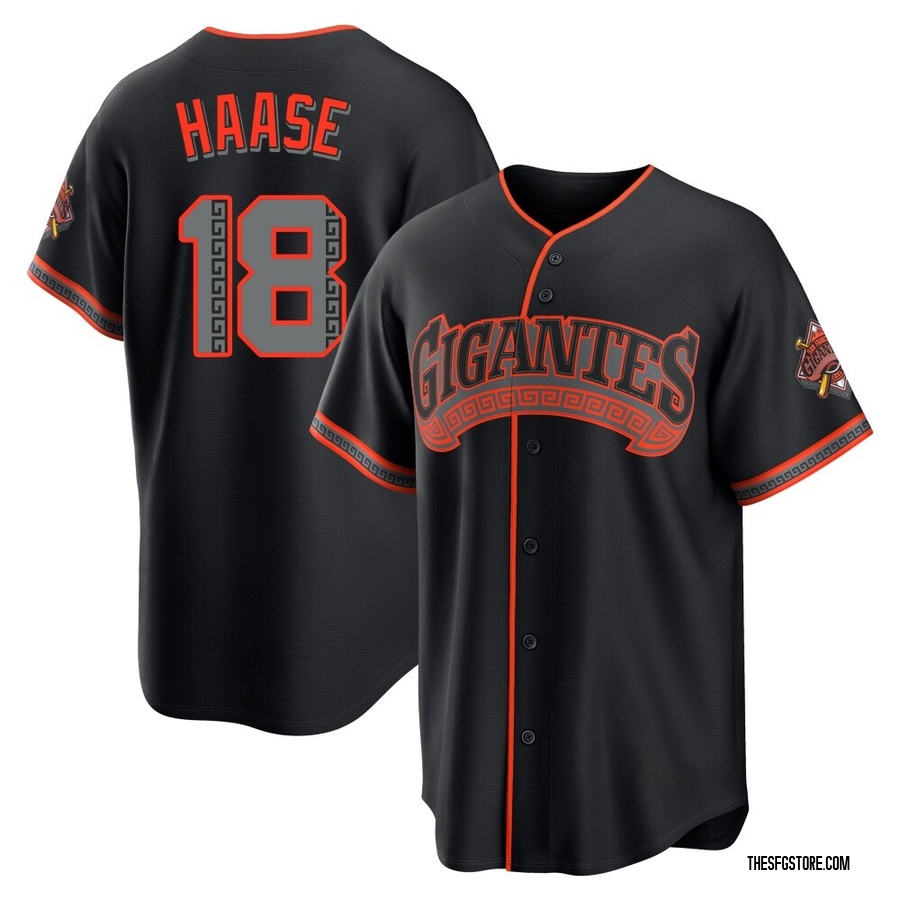 Black Limited Eric Haase Youth San Francisco Giants Alternate Stadium Jersey