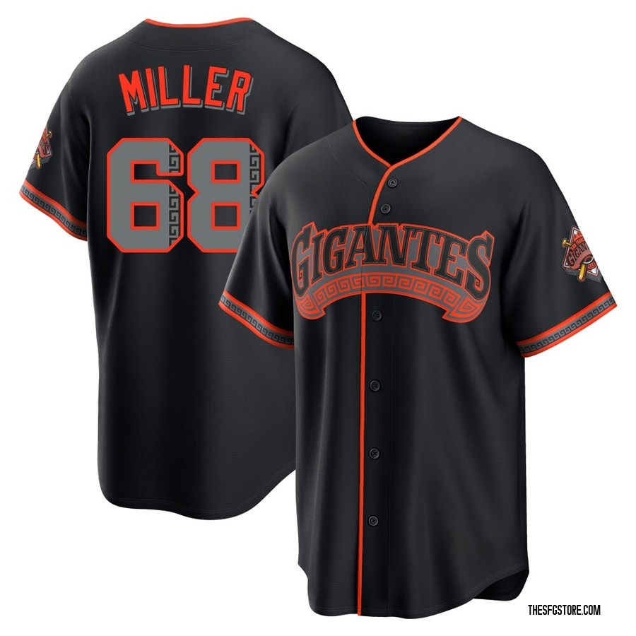Black Limited Erik Miller Men's San Francisco Giants Alternate Stadium Jersey